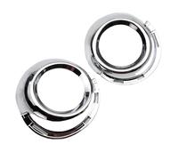 POMPOMPUR para Peugeot 307 Parachoques Cromado Delantero Izquierdo Derecho Luz Antiniebla Marco De La Lámpara Cubierta Embellecedora Decoración 2PCS Rejilla Luz Antiniebla