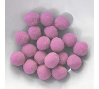 PomPon bolas - 25 mm 20 uds - Bolas rosas - Set para manualidades con niños pom pom grande decoración bolas de coloridas pom puschel tela de algodón fieltro lanas de algodón bricolaje creativo