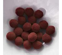 PomPon - Bolas de algodón - 12 mm 40 unidades - Rojo oscuro / Burdeos - Juego para manualidades con niños pompón grande decoración multicolor bolas de fieltro pompón tela bolas de algodón de fieltro