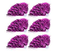 pompones, 6 piezas, color vibrante, para dedos, para fiestas, deportes, fitness, clases de baile, fiestas familiares, actuaciones en vivo, actividades escolares y eventos al aire
