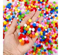 Pompones de Colores 2000 piezas 10 mm Bolas de Peluche para Manualidades Materiales de Gustos y DIY Decoraciones de Artesanía Creativa