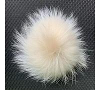 Pompones de Piel de Zorro Real DIY de tamaño Grande 15cm Pompones de Piel de Mapache Bolas pompón de Piel Natural para Sombreros Bolsos Zapatos Bufandas Accesorios