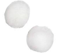 Pompones para manualidades y decoraciones, color blanco, 200 unidades (diámetro de 1,5 cm cada uno)