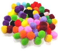 Pompones pompón 30/25/20/15/12/10 mm Mix Colores pompón costura multicolor Tilda Manualidades Borte pelotas mullida pelotas de peluche para, Mix - Bunt, 10mm 250Stk