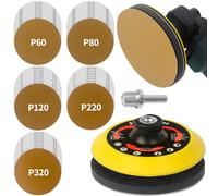 Pomsare Disco de lijado de 125 mm para amoladora angular, accesorios de lijado, accesorio de pulido para atornillador inalámbrico, taladro flexible, discos de desbaste para madera y metal, 50 unidades