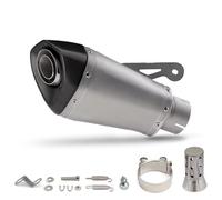 POMUHYE Escape Moto Compatible con S1000R 2010 2011 2012 2013 2014 2015 2016 Tubo para Escape De Motocicleta Silenciador con Punta Carbono Inoxidable Modificado para Escape Motocicleta