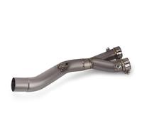 POMUHYE Escape Moto Compatible con Yamaha para YZF para R1 2015 2016 2017 2018 2019 2020 2021 2022 2023 2024 Modifique para Escape De La Motocicleta Muffler De Tubería De Enlace Medio