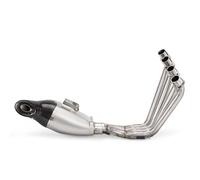 POMUHYE Escape Moto para CBR650R para CB650R 2014 2015 2016 2017 2018 2019 2020 2021 2022 2023 2024 Modificación De La Tubería Delantera Muffler De Carbono