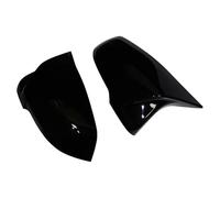 POMUHYE Tapa Espejo Retrovisor Coche Compatible con para Serie 1 Touring F52 2017 2018 2 Piezas De Tapas De Espejo Retrovisor Laterales Negras Brillantes Modificadas para ala Piezas De Automóvil