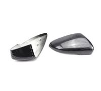 POMUHYE Tapa Espejo Retrovisor Coche Compatible con VW para Jetta 2011 2012 2013 2014 2015 2016 2017 Reemplazo De Cubierta De Espejo Estilo Fibra De Carbono Negro Piezas De Automóvil