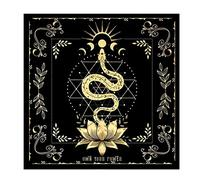 Pomurom altarto, mantel cartas del tarot, mantel altar, árbol la vida/sol/serpiente/estrella/estampado floral, paño cuadrado altarto, accesorio brujería, meditación espiritual, tela