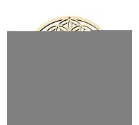 Pomurom la Vida Madera Decoración Pared, 30CM Geometría Sagrada Madera, Cuadros Mandalas Decorativos Madera Tallada Calada para la Pared Regalos Esoterismo Amuletos Meditacion Yoga