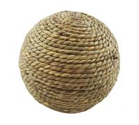 Pomurom Pelota de Heno para Conejos,Juguetes Naturales para Morder | Accesorios para Mascotas de Jardín Exterior Patio Casa para Rodar Forrajear Jugar y Cuidar Dientes