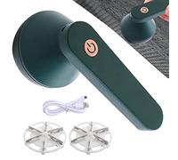 Pomurom Telas para Ropa, Quitapelusas Eléctrico Recargable USB, Quita Pelusas Ropa con Cabezales Sustitución, Lana Portable, Cepillo Antipelusas para Manta, Alfombra, Suéter