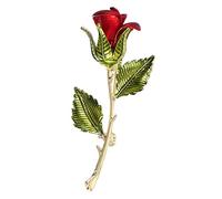 Pon de Flores de Forma de Rosa única Broche de aleación Liviana decoración Elegante para Vestidos y Bolsos de San Valentín Presente