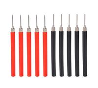 Pon de prueba Pin Rojo Conexión de tornillo de bricolaje negro Multímetro Multímetro Universal Aguja de plomo para pruebas de circuito Herramientas eléctricas Professos ABS Níquel