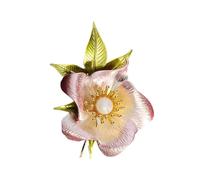 Pon Floral Versátil Pintado A Mano Broche De Cierre Seguro Para Un Atuendo Informal Profesional Broche Flores