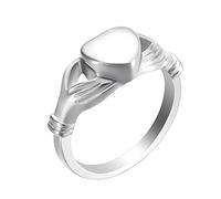 Pon mi corazón para ti cenizas de cremación abiertas anillos de los dedos de urna anillo de la mascota del corazón vintage anillo conmemorativo para mujeres joyas