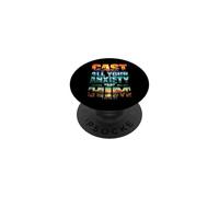 Pon Toda tu ansiedad en él 1 Pedro 5:7 Escritura bíblica PopSockets PopGrip Adhesivo