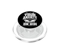 Pon Toda tu ansiedad en él 1 Pedro 5:7 Escritura bíblica PopSockets PopGrip para MagSafe