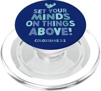 Pon tu Mente en Las Cosas por Encima de Colosenses 3 2 PopSockets PopGrip para MagSafe
