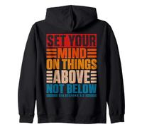 Pon tu Mente en Las Cosas por Encima de Colosenses 3:2 Vintage Sudadera con Capucha