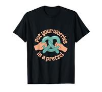 Pon Tus Preocupaciones en un gráfico de Conciencia Plena de Pretzel Yoga Camiseta