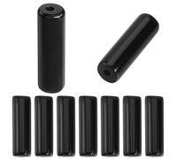 PONABEADIY 29 pieza de Cuentas de Tubo de Ónix Negro Natural, Piedra de Columna, Cilindro, Ágata, Piedra Preciosa Opaca, Suave, Pulida, Espaciador Suelto, Abalorio A Granel para Hacer Joyas, Aretes, P