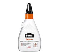 Ponal Cola para madera Express, transparente de secado rápido encolado versátil y trabajos artesanía, resistente al agua en un práctico frasco 60 g