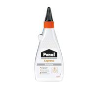 Ponal Express Cola de madera transparente y de secado rápido para encolados versátiles y trabajos de artesanía, cola impermeable en un práctico frasco de 550 g