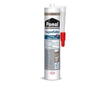 Ponal Relleno de lechada de suelo con diseño de vinilo, marrón claro, lechada altamente elástica para juntas de conexión, para pegar rodapiés de vinilo, sellador sin agua ni silicona, 1 cartucho de