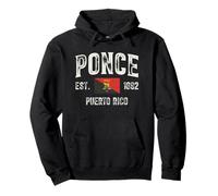 Ponce Ciudad en Puerto Rico EST 1692, Puerto Rico Bandera Sudadera con Capucha