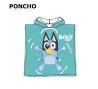 Poncho BLUEY,Toalla de niño Infantil de baño y Playa con Capucha,MICROFIBRA 100% POLYESTER,cm,fespu
