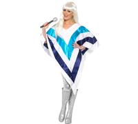 Poncho Cape Nuevo Tamaño Único Para Damas Super Trooper Música De Los 80