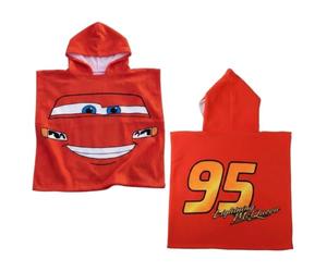 Poncho Cars Niño y Niña - Poncho Infantil Cars con Capucha y Secado Rápido, Toalla Poncho Niños, Playa, Piscina y Verano, Baño Infantil Ligero y Absorbente
