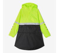 Poncho ciclismo niños Visibilidad Diurna/Nocturna Impermeable Negro-Amarillo 141-155CM10-12A