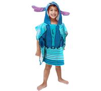 Poncho con capucha para ba o/piscina/playa infantil de Jay Franco Disney Lilo & Stitch. Toalla de algod n supersuave y absorbente. Medidas: 55 x
