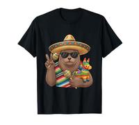 Poncho de Foca Mexicana, Fiesta del Cinco de Mayo, Sombrero, Meme Camiseta