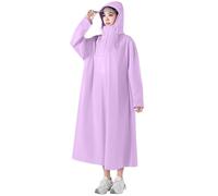 Poncho de lluvia de ajuste largo, protección fuerte, poncho del conductor, a prueba de tormentas, rayas reflectantes, chubasquero para adultos, impermeable, ropa de tráfico, 02#_Light Purple, XL