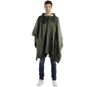 Poncho de Lluvia Impermeable,3 en 1 Multifuncional Chubasquero Transpirable Toldo Manta Estera de Camping para Aire Libre Picnic Trekking Camping Senderismo Campamentos Caza Eventos