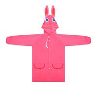 poncho de lluvia niños dibujos animados, chubasquero niños impermeable, capa de lluvia niñas niños, ropa de lluvia niños, chubasquero colorido para exterior (FR/ES, Edad, Talla única, Regular, Rosa)