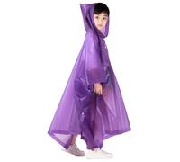 Poncho de Lluvia para Niños, Impermeable de Eva Reutilizable, Capa de Lluvia Transparente Plegable, para Viajes Escolares, Senderismo, Ciclismo Al Aire Libre