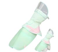 Poncho de lluvia para perros, chaqueta de lluvia para perros | Chaqueta transpirable con capucha extraíble antiviento de secado rápido pespuntes reforzados, ligera, tiras reflectantes