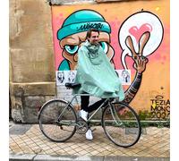 Poncho de lluvia unisex para adultos Le Temps des Grenouilles ( Cap Lizard / L-XL )