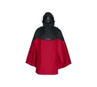 Poncho de lluvia Vaude Covero Poncho II (rojo/negro)