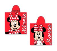 Poncho de microfibra para niña Disney Minnie 50x100 cm