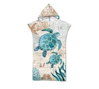 Poncho De Surf Capucha Estampado Animales Dibujos Animados Toalla De Playa