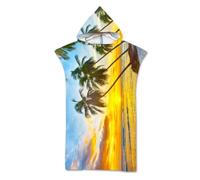 Poncho De Surf Capucha Estampado Animales Dibujos Animados Toalla De Playa