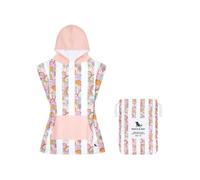 Poncho Dock & Bay Pink Flower - Talla: 4 a 7 años