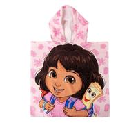 Poncho Dora La Exploradora Niño y Niña - Poncho Infantil Dora La Exploradora con Capucha y Secado Rápido, Toalla Poncho Niños, Playa, Piscina y Verano, Baño Infantil Ligero y Absorbente